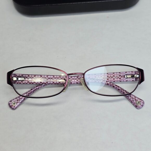 Coach Frames Glasses Readers +2 Logo Satin Purple Logo Design (9070) 53 15 135 - Picture 3 of 9